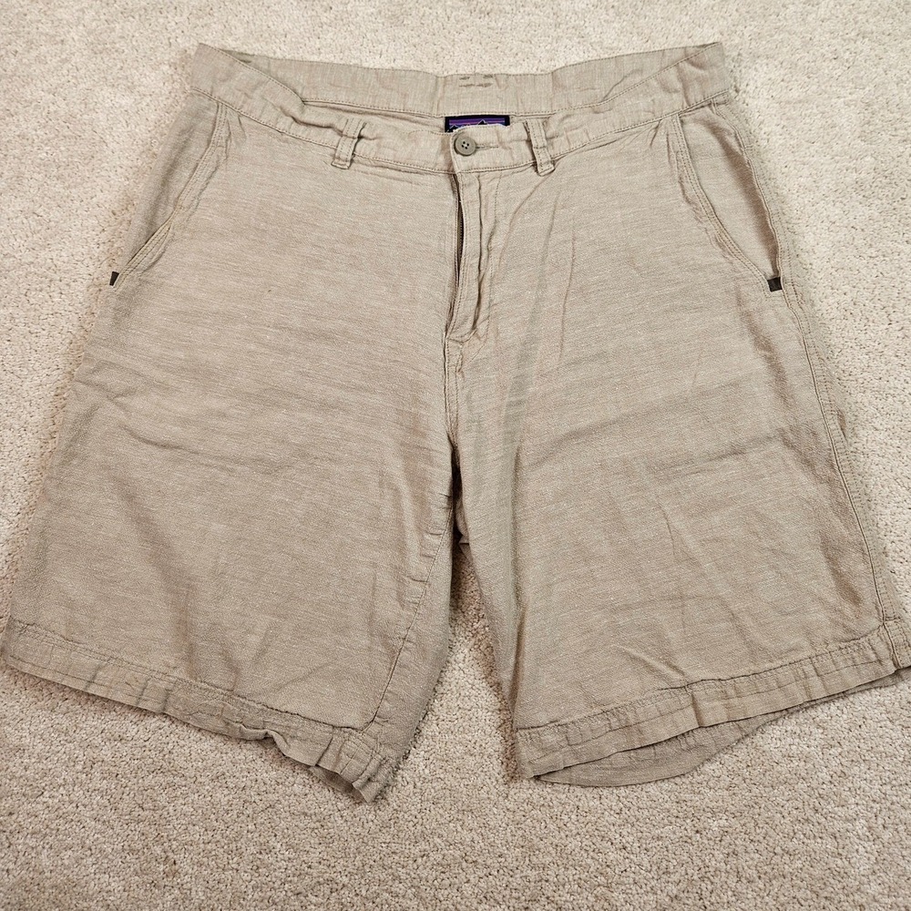 Coastal Resortcore Patagonia Hemp Shorts Mens 33 Khaki Organic Cotton Chino